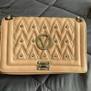 Valentino by Mario Valentino Alice studded shoulder bag in rose